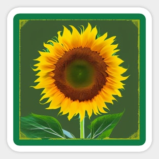 Sunflower in bloom Sticker